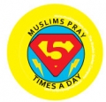 Muslims Pray 5 Times a Day (5 Badges)